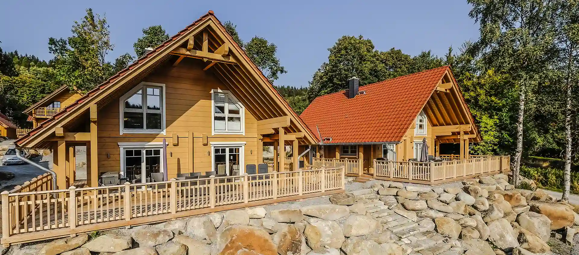 Die BergwaldLodges Blickfang und Einklang am Hang in Schierke